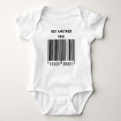 Funny Twin Baby Bodysuit Baby Strampler (Vorderseite)