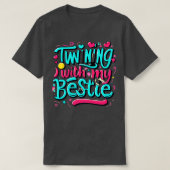 Funny Twin Matching Twins Day Friends Twinning mit T-Shirt (Design vorne)