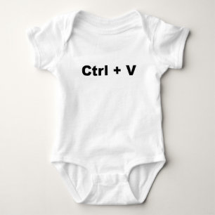 Funny TWINS Design— Ctrl + V (Paste) (2 von 2) Baby Strampler