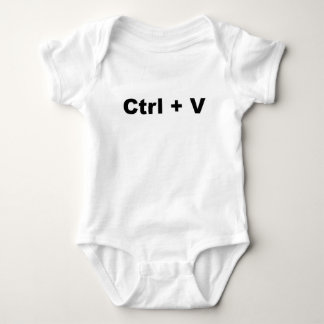 Funny TWINS Design— Ctrl + V (Paste) (2 von 2) Baby Strampler