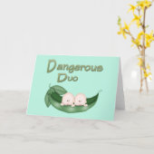 Funny Twins Karte (Gelbe Blume)