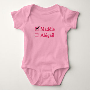 Funny Twins Pink Baby Bodysuit Baby Strampler