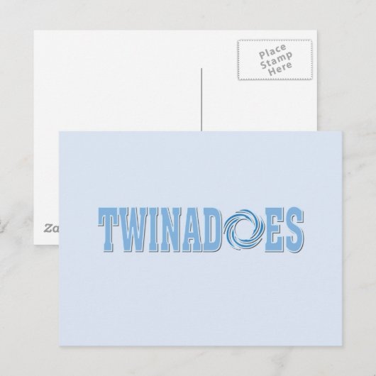 Funny Twins Postkarte (Vorne/Hinten)