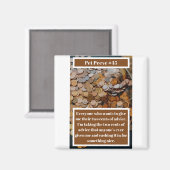 Funny Two Cents Magnet (Vorderseite/Rückseite)