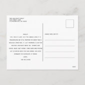 Funny Two Foto Verspätete Neujahrsferien Postkarte (Rückseite)