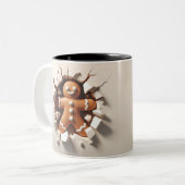 Funny Two-Sided Christmas Tasse Geschenk (Vorderseite Links)