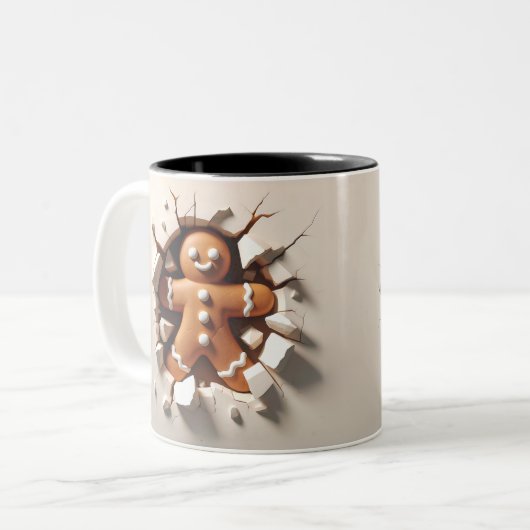Funny Two-Sided Christmas Tasse Geschenk (Vorderseite Links)