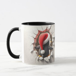 Funny Two-Sided Pinguin Weihnachten Tasse