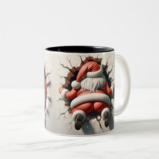 Funny Two-Sided Weihnachten Tasse (VorderseiteRechts)