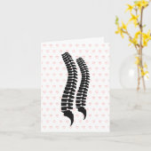 Funny Two Spines Romantic or Valentine Card Karte (Gelbe Blume)