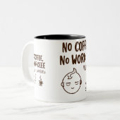 Funny Two-Tone Tasse für Kaffeeliebhaber (Vorderseite Links)
