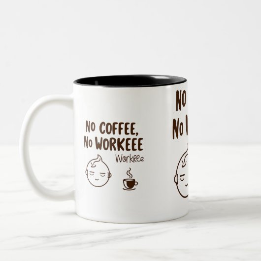 Funny Two-Tone Tasse für Kaffeeliebhaber (Links)