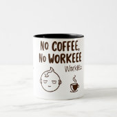 Funny Two-Tone Tasse für Kaffeeliebhaber (Mittel)