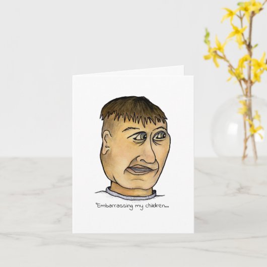 Funny Typ Embarassing der Kinder Karte (Gelbe Blume)