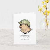 Funny Typ ist dort angekommen Karte (Gelbe Blume)