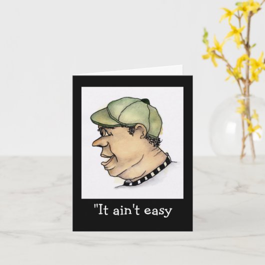 Funny Typ ist König Karte (Gelbe Blume)