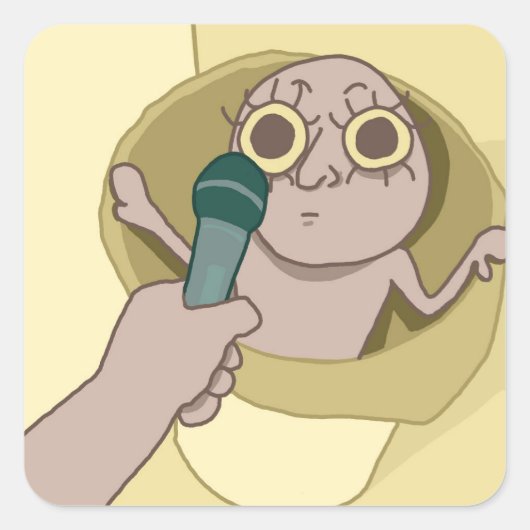 Funny Typ kann Aufkleber (Vorderseite)