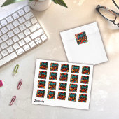 Funny Typ Sei freundlich und freundlich Quadratischer Aufkleber