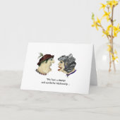 Funny Typ und Gal Seltsame Wunderbare Beziehung Karte (Gelbe Blume)