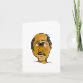 Funny Typ Wundern über die Taube oder die Statue Karte (Vorderseite)