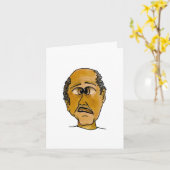 Funny Typ Wundern über die Taube oder die Statue Karte (Gelbe Blume)