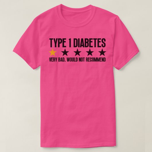 Funny Type 1 Diabetes 7 T-Shirt (Design vorne)