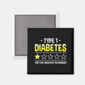 Funny Type 1 Diabetes Ein Star Spaß Magnet (Vorderseite/Rückseite)