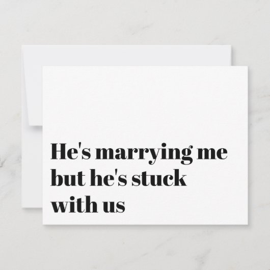 Funny Typografie Bridesmaid Vorschlag Einladung (Vorderseite)