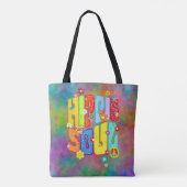 Funny Typografy - HIPPIE-SOUL 1 Tasche (Rückseite)