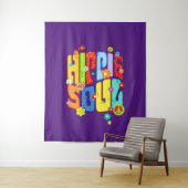 Funny Typografy - HIPPIE-SOUL 1 Wandteppich (Beispiel)
