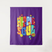Funny Typografy - HIPPIE-SOUL 1 Wandteppich (Vorderseite)