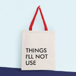 Funny Typografy Minimalistisch Modern Tragetasche<br><div class="desc">Diese Tasche ist ein stilvolles und funktionales Accessoire, das das Beste beider Welten verbindet: lustige und spielerische Typografie mit einem minimalistischen Design, das sie vielseitig und leicht mit jedem Outfit zu tragen macht und eine Touch von Eleganz und Eleganz in das Gesamtbild fügt. Das typografische Design ist kühn und auffällig,...</div>