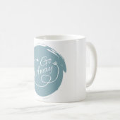Funny Typografy Modern Arrow Minimalistisch Kaffeetasse (VorderseiteRechts)