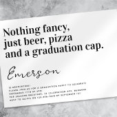 Funny Typografy Nothing Extravagant Grad Party Einladung