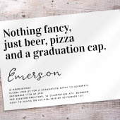 Funny Typografy Nothing Extravagant Grad Party Einladung