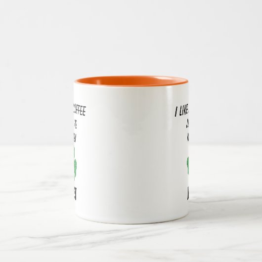 Funny Typografy Quote Sprichwort Irish Zweifarbige Tasse (Mittel)