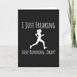 Funny Typografy Running Cards Runner Fitness Gym Karte