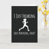 Funny Typografy Running Cards Runner Fitness Gym Karte (Gelbe Blume)