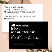 Funny Typografy Schwarz-weiß Wedding Einladung