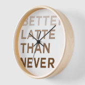 Funny Typografy Wall Clock Uhr (Winkel)