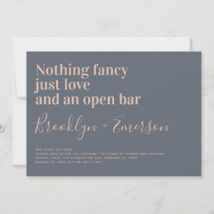 Funny Typografy Wedding Einladung