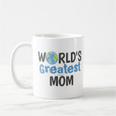 Funny Typografy Weltbeste Mama Kaffeetasse (Links)