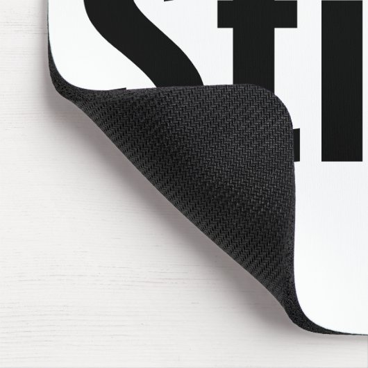 Funny Typografy Zitat stiffbe ruhig sarkastisch Mousepad (Ecke)