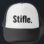 Funny Typografy Zitat stiffbe ruhig sarkastisch Truckerkappe<br><div class="desc">Sonnige Typografie zitiert .Keine Reden. Bitte festhalten. Versuchen zu meditieren,  konzentrieren. Sei schon still! In Schwarz-Weiß-Farben.</div>