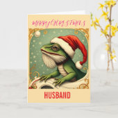 FUNNY TYPOGRAPHY CHRISTMAS KARTE (Gelbe Blume)