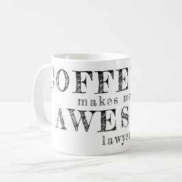 Funny typography custom gift for legal kaffeetasse