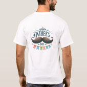 Funny typography mustache flags retro T-Shirt (Rückseite)