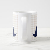 Funny typography mustache Jumbo-Tasse (Rückseite)