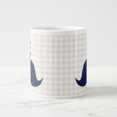 Funny typography mustache Jumbo-Tasse (Vorderseite)