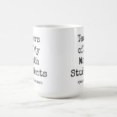 Funny typography Sprichwort Mathelehrer Kaffeetasse (Mittel)